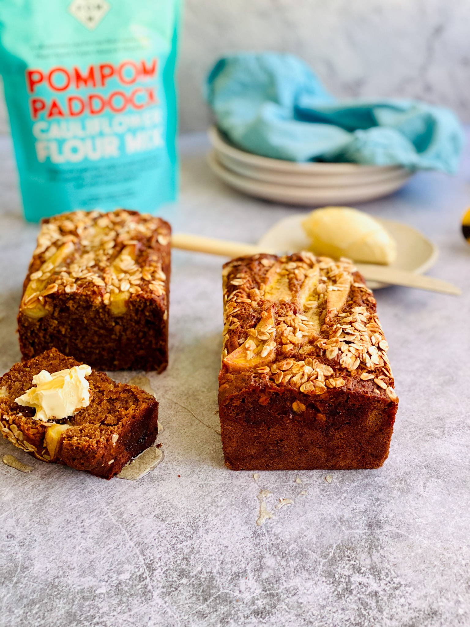 Tasty Banana, Coconut, Oat & Yoghurt Bread PomPom Paddock